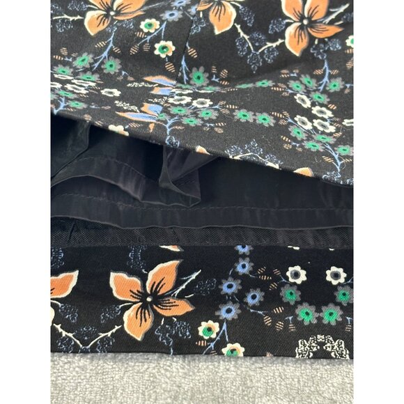 J. Crew Skirt Women's 4 Multicolor A-line Skirt in Mirrored Floral w/ lining - Picture 7 of 10